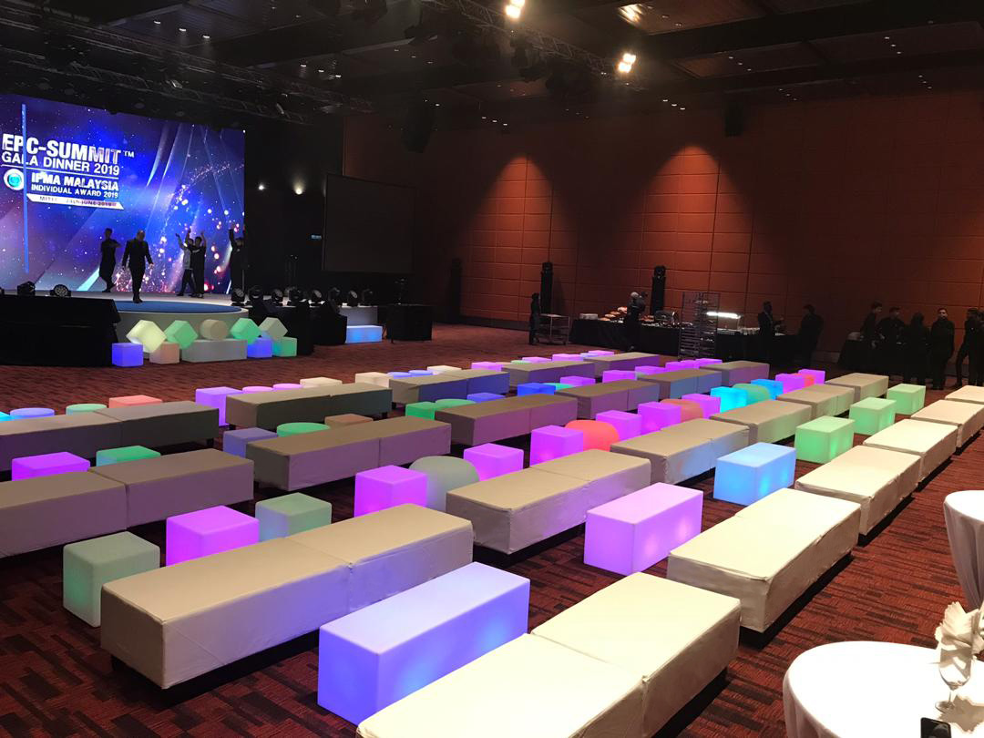 LED Round Stool