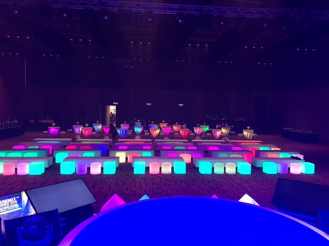 LED Round Stool