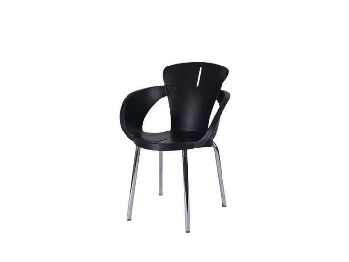 Plastic Chair with Armrest