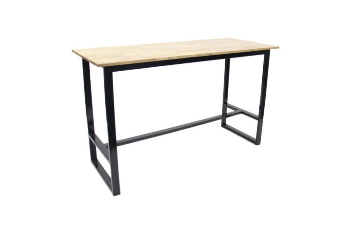 High Bar Table Rectangular - Black Chrome