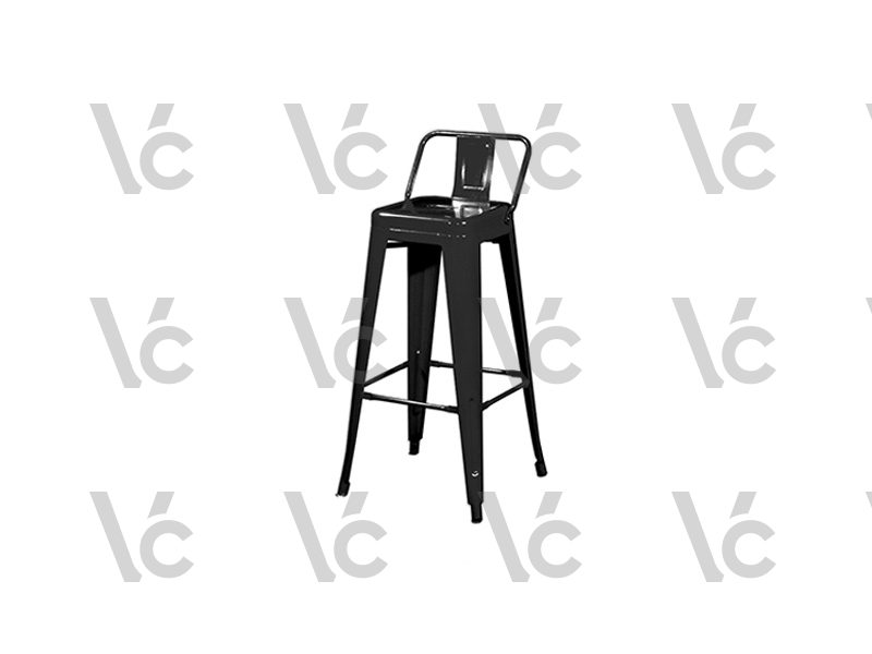 Tolix Bar Stool with Backrest