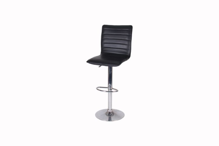 Leather Bar Stool - Black