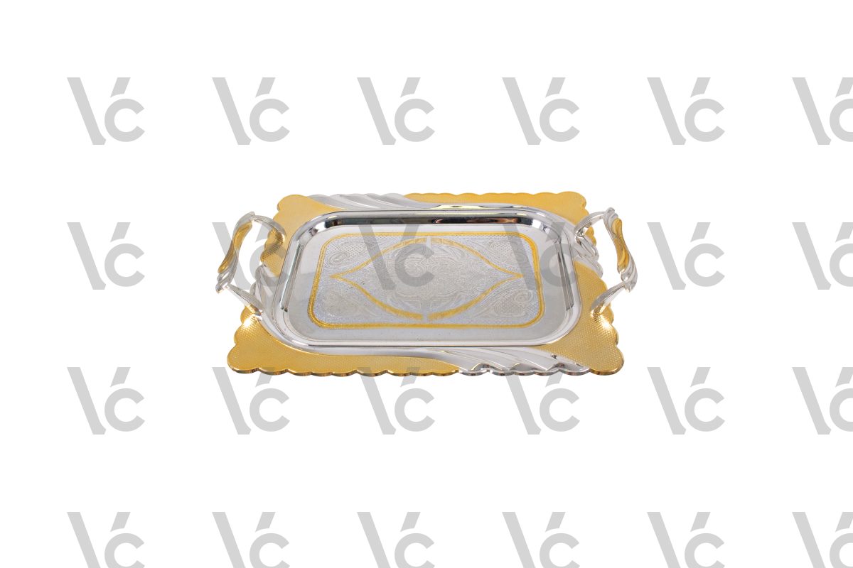 Gold & Silver Serve Tray - Small