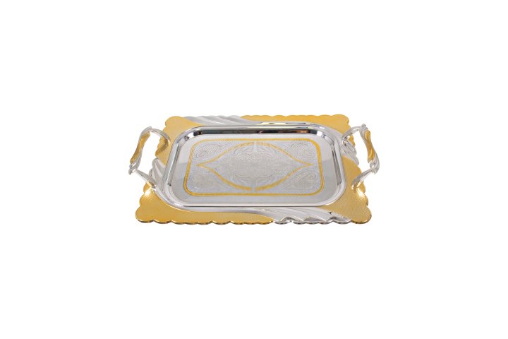 Gold & Silver Serve Tray - Small