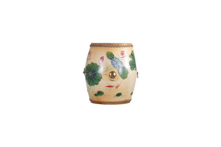 Oriental Drum - Koi Lotus Light Gold
