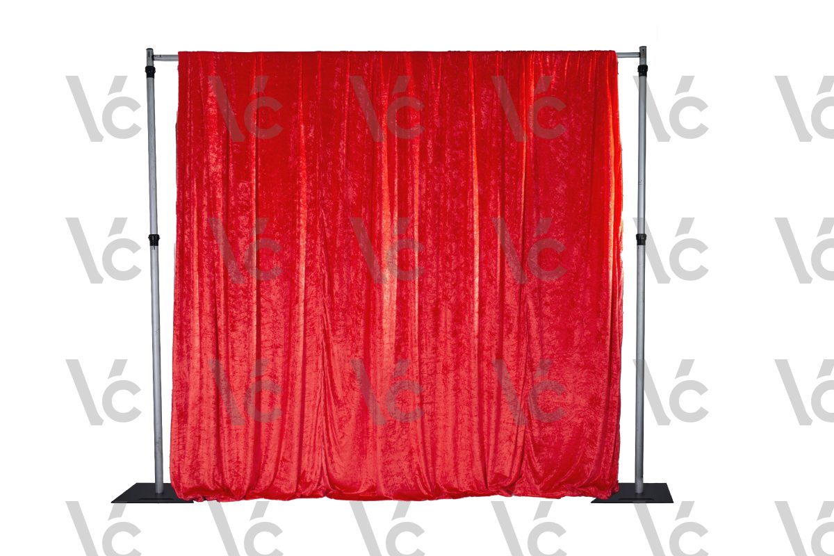 Drape - Red (DV Pleated)