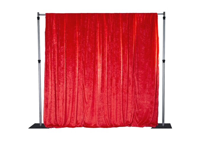 Drape - Red (DV Pleated)