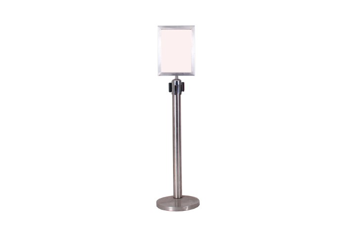 Silver Queue Stand with A4 Frame