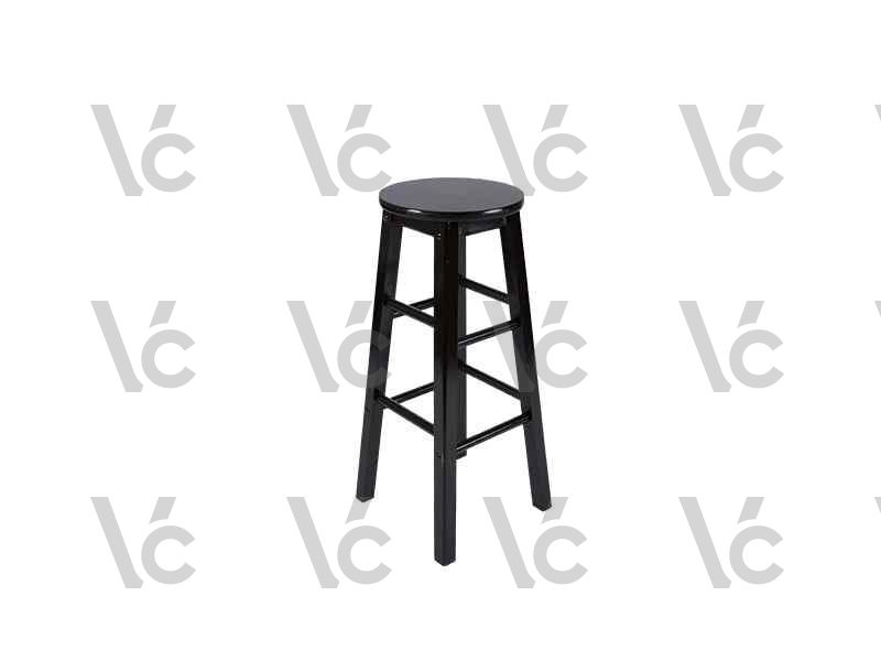 Ladder Bar Stool - Black